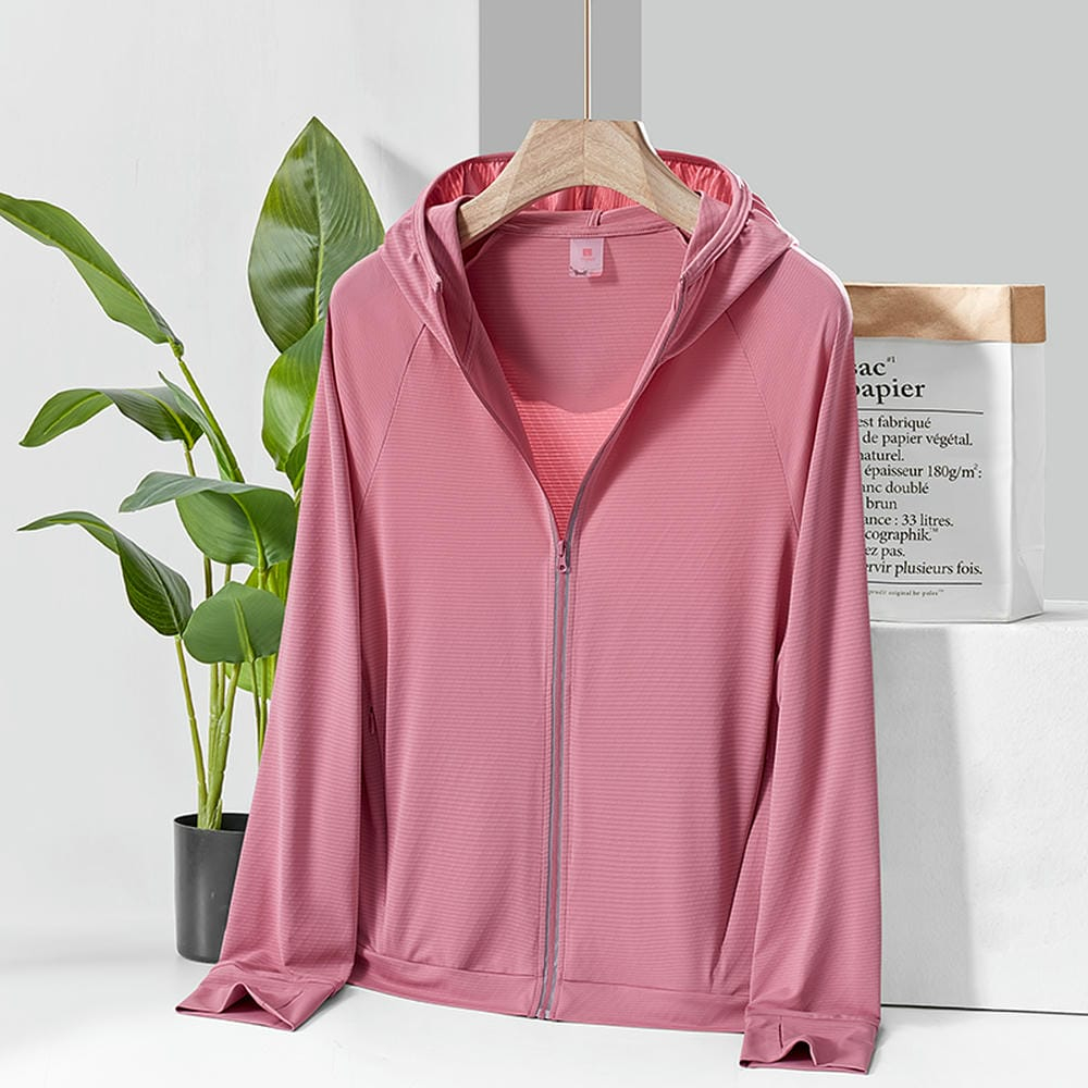 夏季冰絲平紋針織布防曬衣